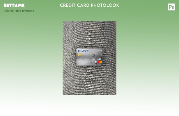 модерен стил Јужна Кореја KDB банка мастеркард платина photolook преден шаблон